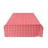 Festive Checkered Disposable Tablecloth for Christmas & Valentine's Day Parties