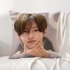 Hot Kpop Style Singer Park W-Wonbin Pillow Case Natural Linen Organic Fabric Double-Sided Printing Breathable Perfect For Home Decor