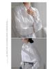 Elegant Loose White Shirt for Women - Spring & Autumn, High-End French Design with a Professional, Slightly Mature Hong Kong Style.