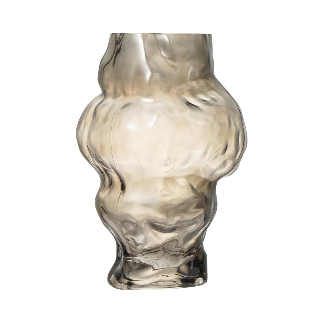 Francfranc Boulder Flower Vase, Gray, Glass, Object, Interior Decor