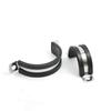 2Pcs 8-50MM 304 Stainless Steel Rubber Lined U Clips Cable Mounting Hose Pipe Clamp Mikalor