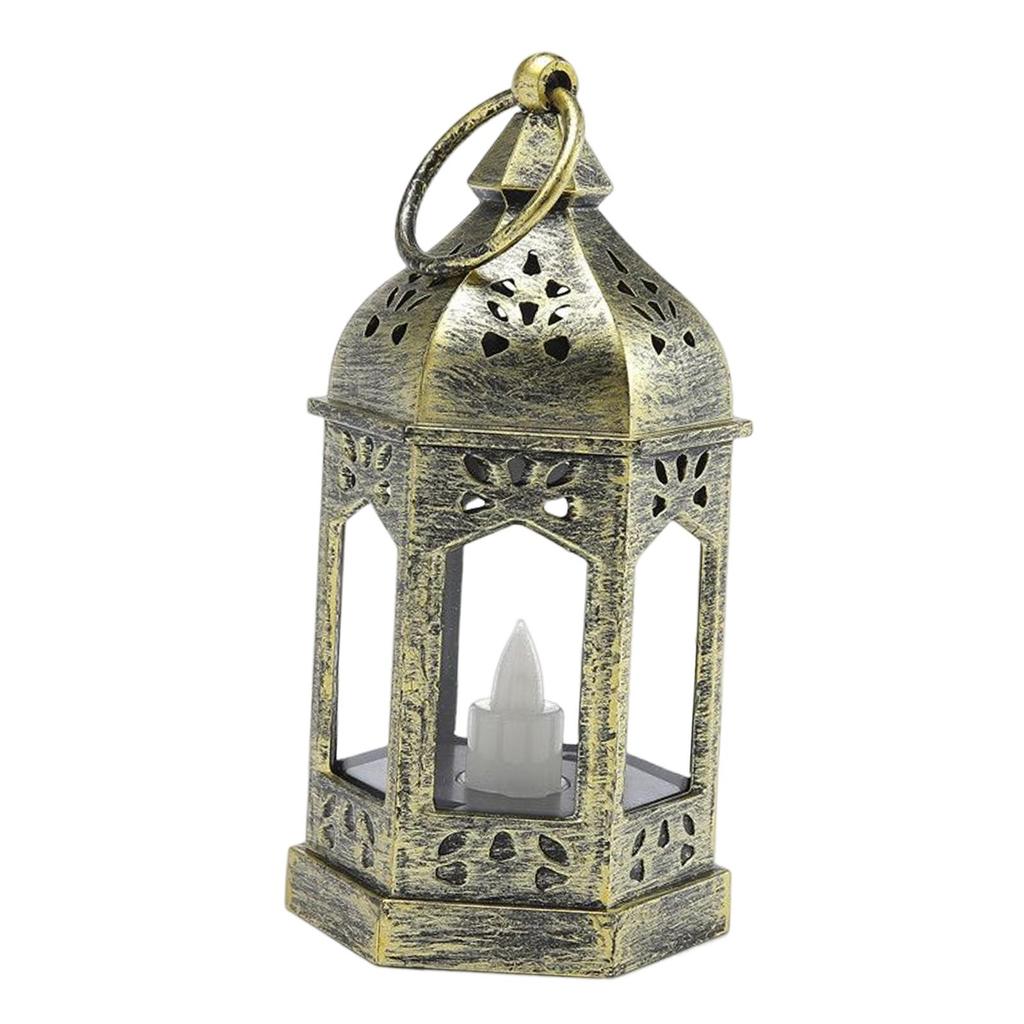 European Style Electronic Candle Lantern Wind Lamp Hanging Hook Candle Light for Garden Wedding Indoor Outdoor Home Decor