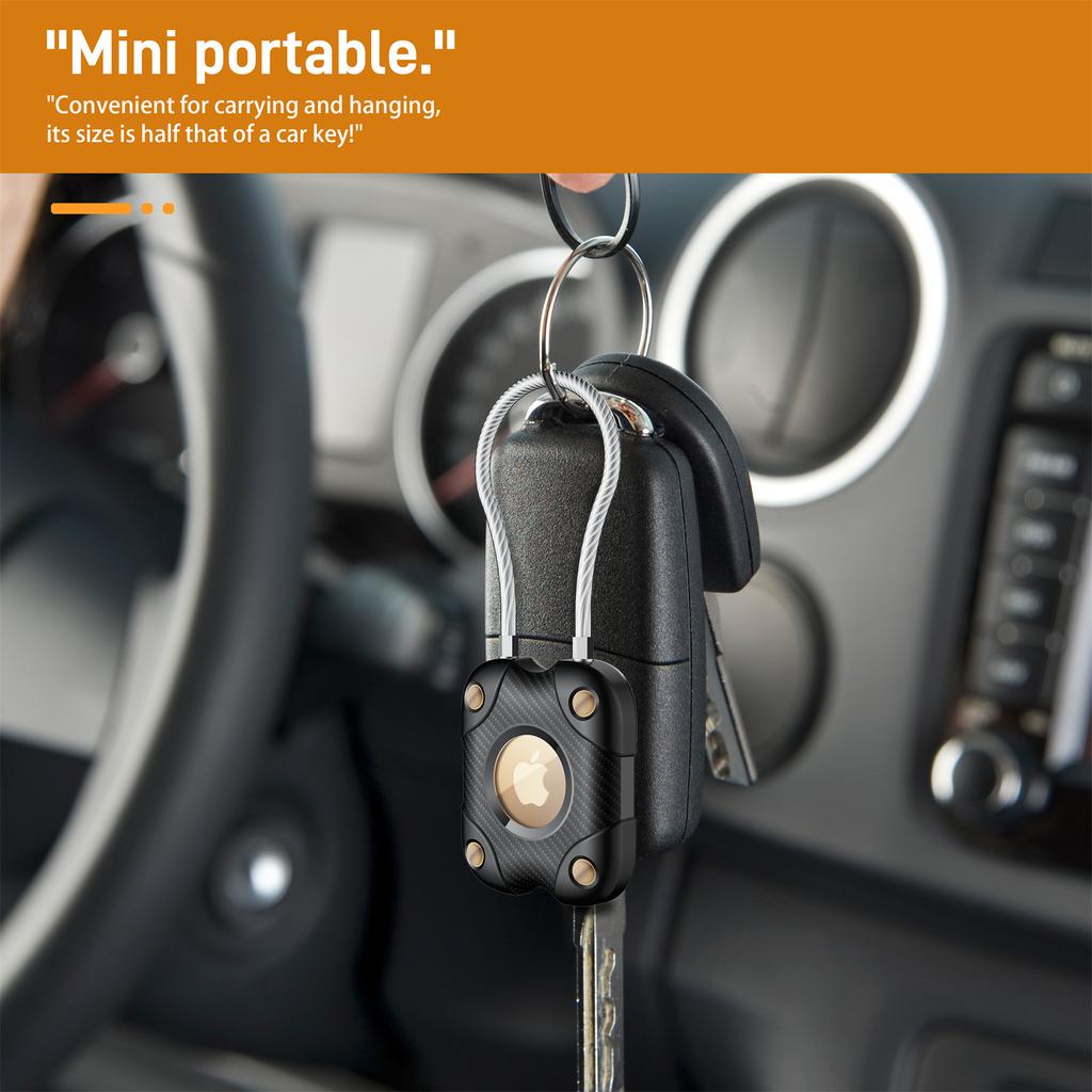 For Airtag Protective Cover Anti-Lost Tracker Protector Anti-Scratch Case with Steel Wire