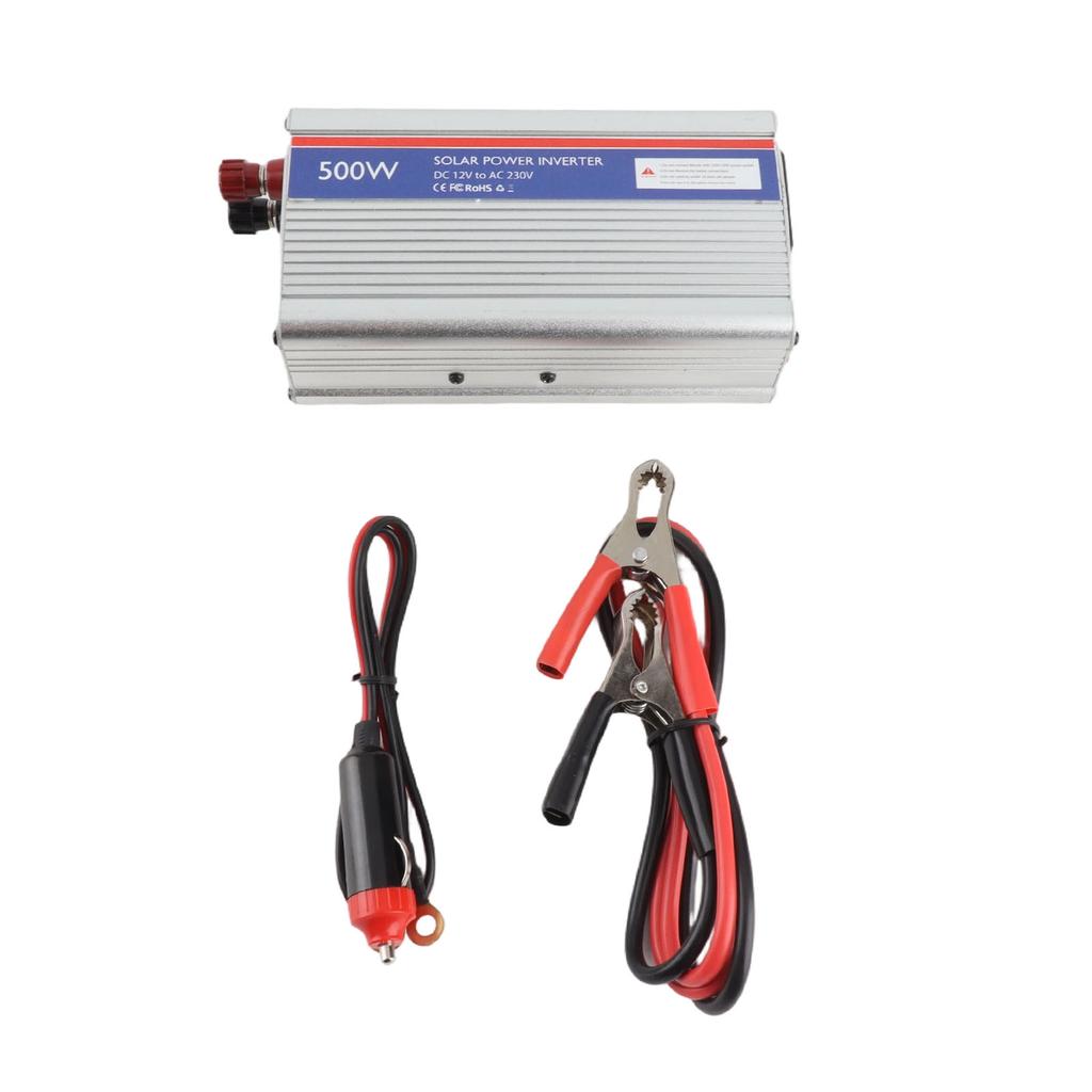 12V Input 230V AC Output 500W Converter Safe for Car Appliance