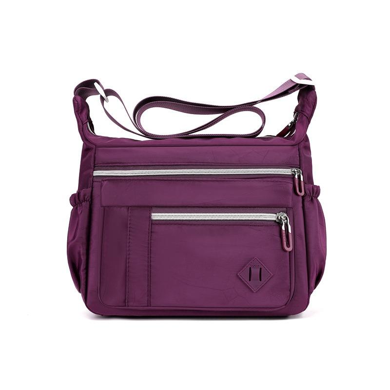 

Simple shoulder bag summer new multi-compartment nylon cloth crossbody bag casual lightweight large capacity medium mom bag