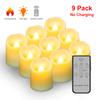 12 Pack Remote Candle LED Lamp LED Flameless Candles Lights Flickering Timer Tea Lights Easter Home Decor Charging or Battery