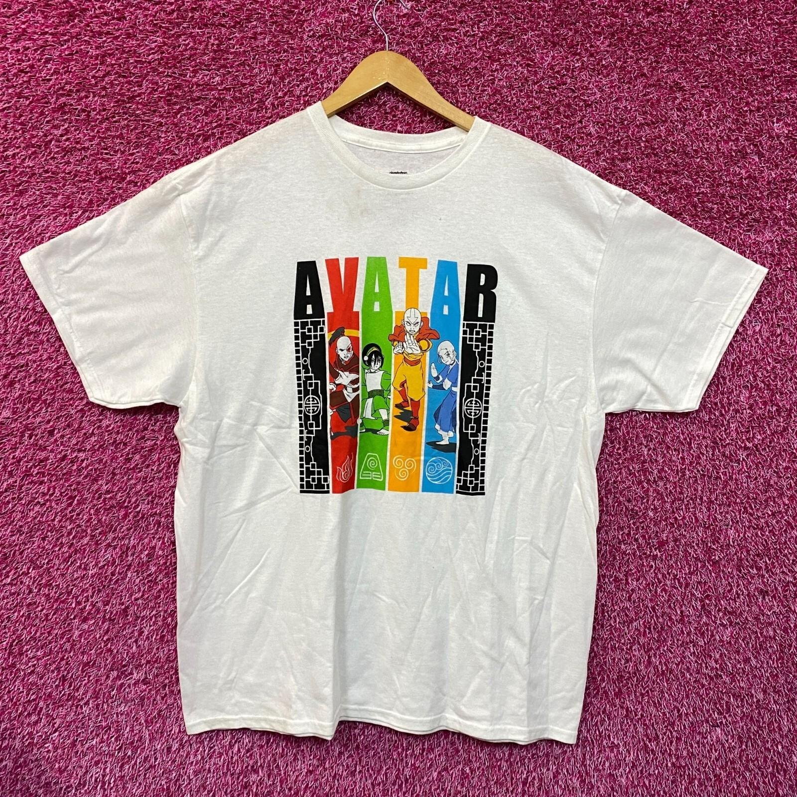 Avatar The Last Airbender Anime White Tshirt size Extra Large XL