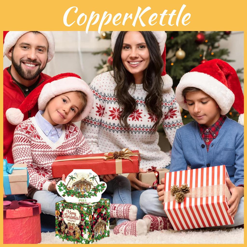 Jesus Christmas Party Decor Box With Paper Material For Festive Gift Giving