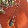 Chinese Hanfu Brooch & Tassel Hair Ornament - Handmade Retro Palace Style Accessory