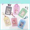 Cute Pvc Cartoon Keychain Holder With Photo Slot And Coin Pocket