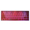 Gaming Keyboard USB 61 Keys Contrast Color RGB Light Key Line Separation Mechanical Wired Keyboard for   Games