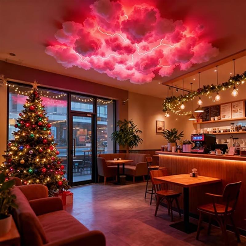 Vibrant Dynamic Rainbow Colorful Effects Cloud LED Strips for Ambients Mood Lighting and Party USB Powered Night Light