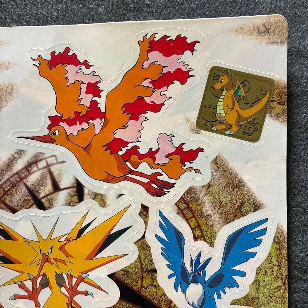 Used Pokemon Jumbo Carddass Seal Fire Thunder Freezer