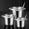 Oil Tank with Strainer Lid Stainless Steel Cooking Oil Container Pot Easy-Grip Handle Rust-Resistant Lard Jar Frying Oil Storage Bottle