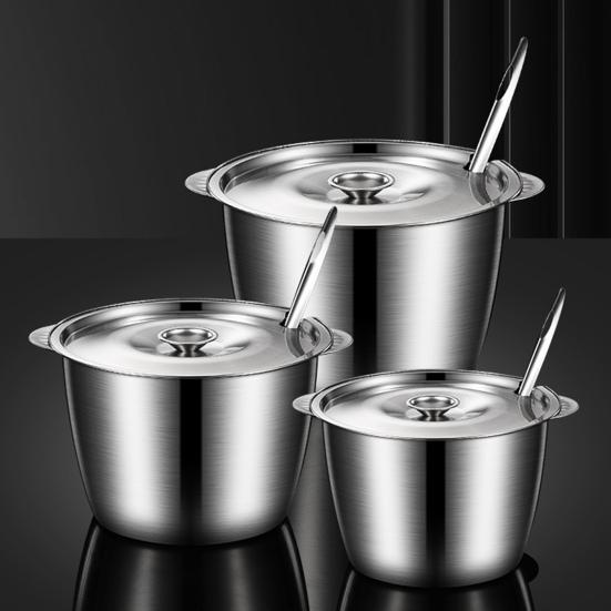 Oil Tank with Strainer Lid Stainless Steel Cooking Oil Container Pot Easy-Grip Handle Rust-Resistant Lard Jar Frying Oil Storage Bottle