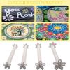 4pcs Moon Pattern Flower Floral Dotting Tools Butterflies Dot Painting Pen  for DIY Graffiti