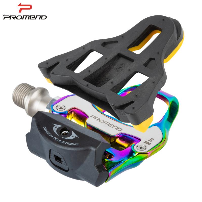 For Rainbow Color PD-R97Y Aluminum Chromoly Spindle for Cleat Pedal Self-Locking Road Bike Pedals Sealed Bearing Bicycle