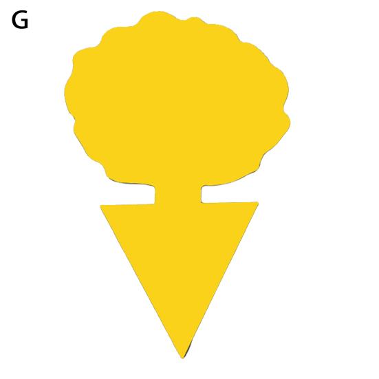 5Pcs Nützliche selbstklebende Sun-proof Fly Klebrige Haus Form Blattläuse Falle Haushaltswaren