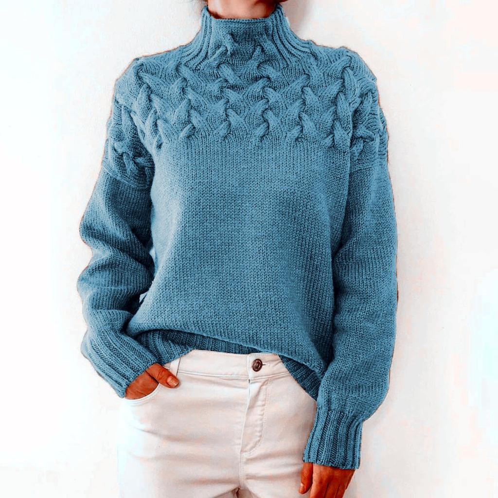 Signore, Maglioni a Collo Alto, Maglioni a Maniche Lunghe, Maglioni Caldi, Top Casual, Pullover a Maniche Lunghe