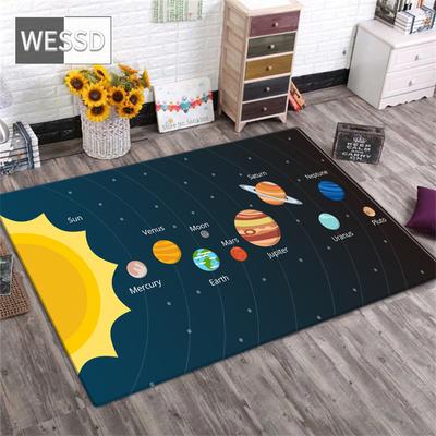 3D solární systém Obývací pokoj Koberec Space Planet Koberec pro chlapce Ložnice Protiskluzová podložka Koupelna Domácí dekorace Podložka