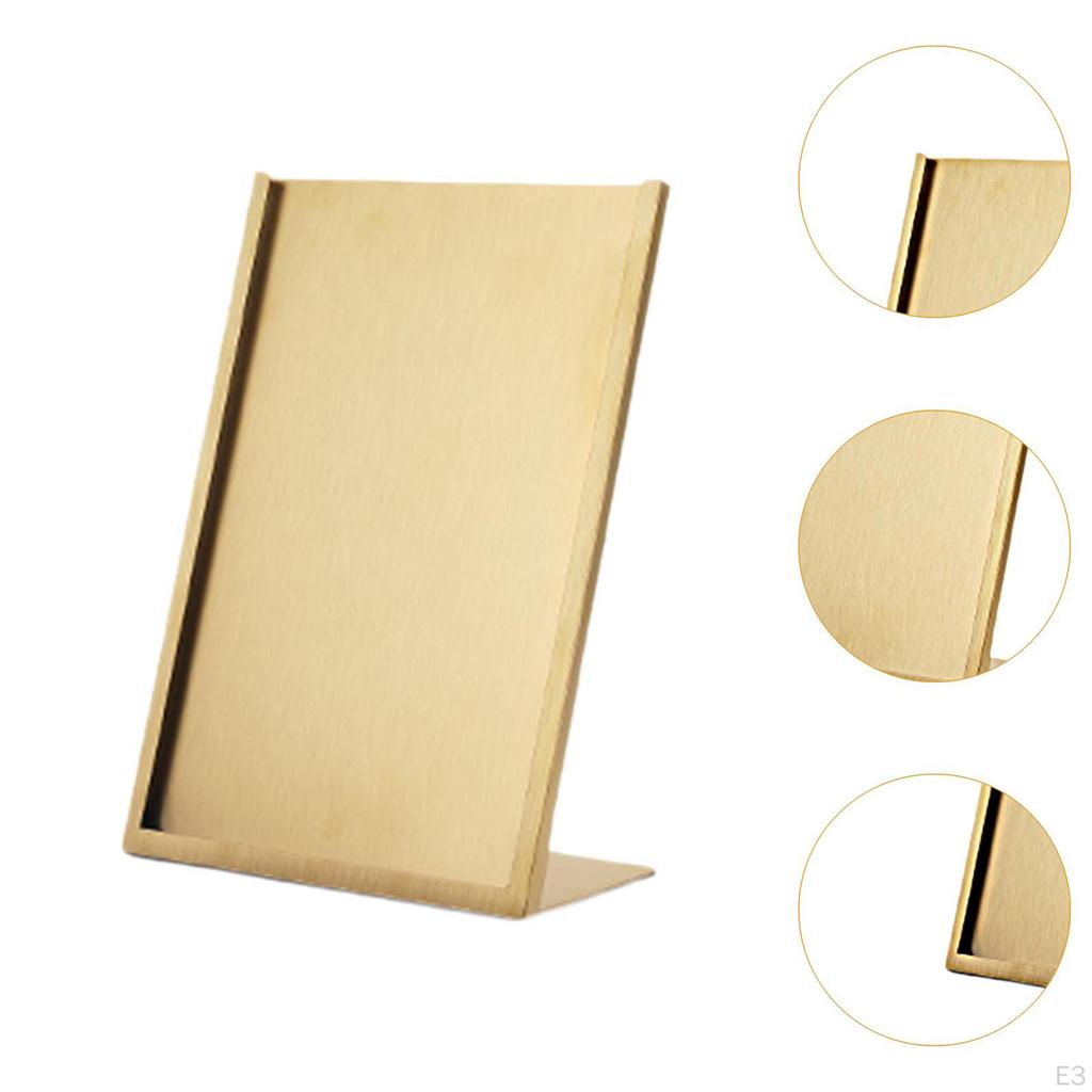 Advertisement Display Stand Price Tag Frame Solid Multifunction L Shaped Menu Picture Holder