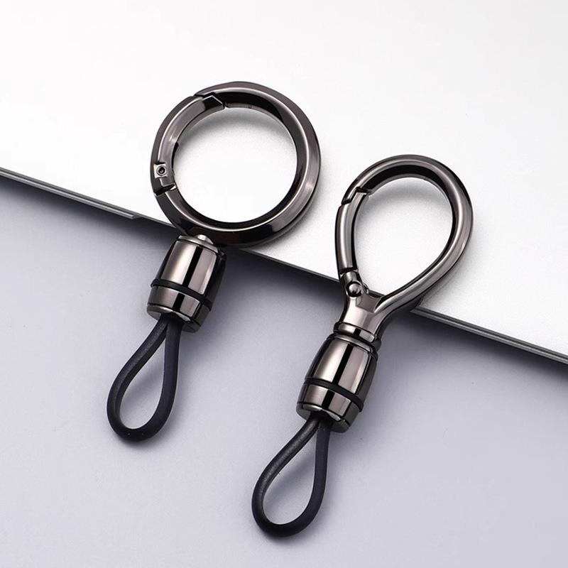 Men's Metal Car Key Chain Pendant | Simple Anti-Lost Waist Hanging Key Ring