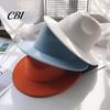 Autumn Winter Warm Fedora Unisex Hat, Short Brim Wool Blend Retro Panama Casual Party Dress Hat Cap, Felt for Men Women 1920s Costume Photogenic
