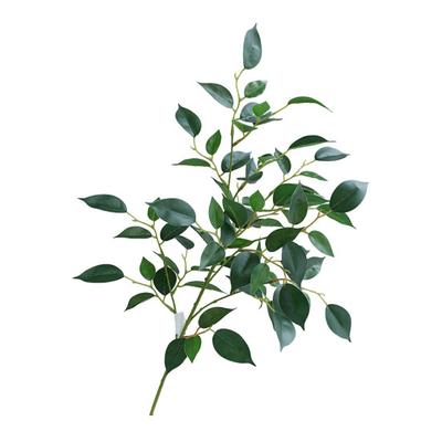 Simulated Green Plants Ficus Cordata Branch Artificial Greenery Low Maintenance Realistic Silk Leaves Home Garden Event Decor