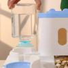 Automatischer 2-in-1 Hunde-Katzenfutter- und Wassernapf Großer Futterspender mit Bewässerungssystem für Welpen Kätzchen Haustierzubehör