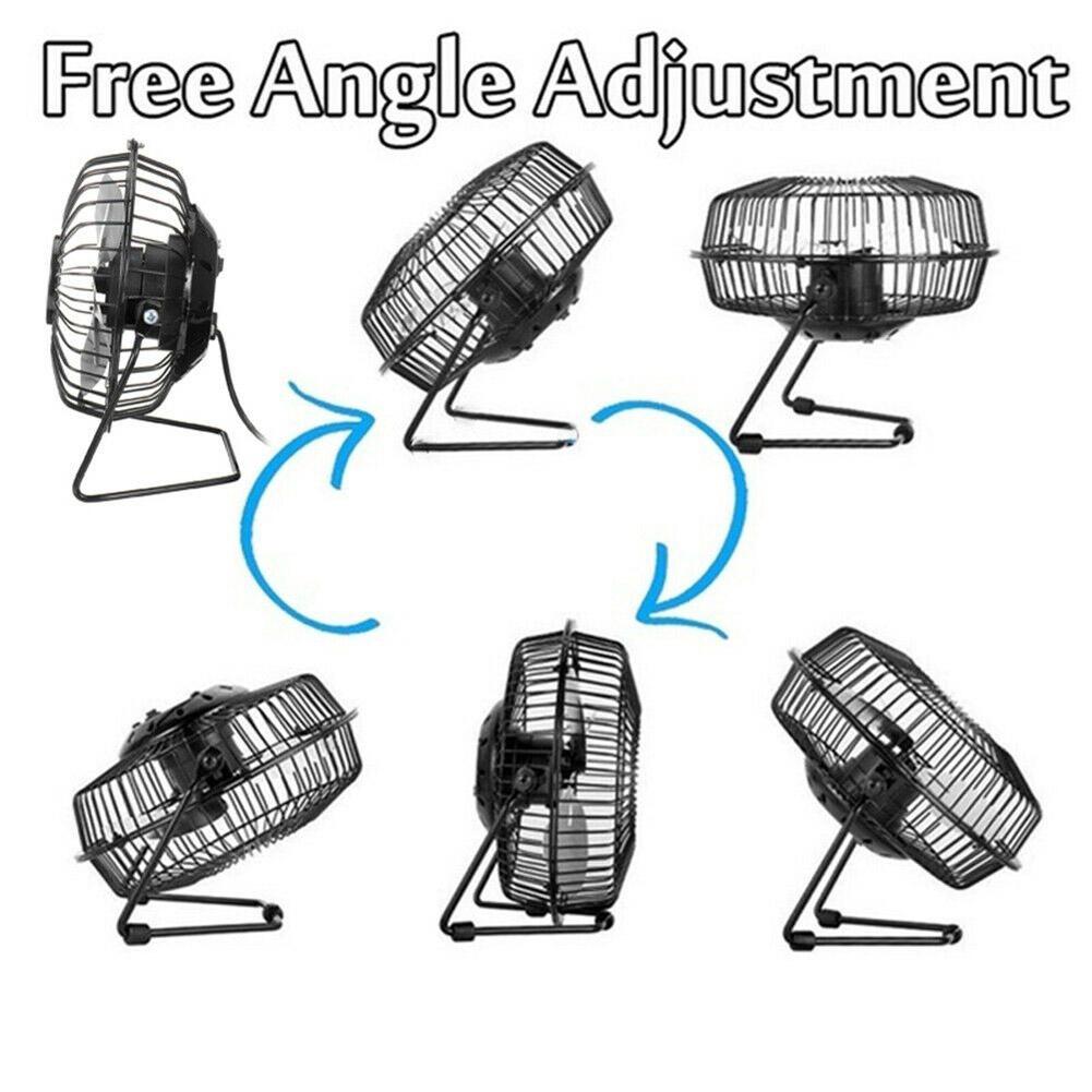 1pc Emergencies And Outdoor Work USB Fan 14.5*15cm Black