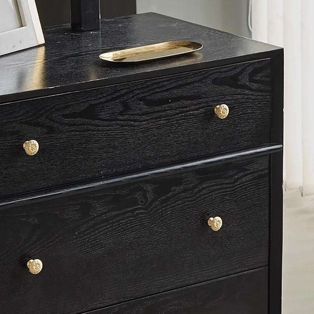 European Style Cabinet Door Handle Golden Chrysanthemum Handles Drawer Knobs  Closet Drawer