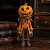 Unique Holiday Interior Ornaments Halloween Pumpkin Man Figurine, Resin Figure, Classic Ghost Desktop Decoration for Home Face Ornament Tabletop