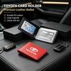 Luxury Car Leather Driving License Card Case Auto Accessories For Toyota GR Corolla Yaris Aygo Prius CHR Camry Auris Avensis TRD KT7