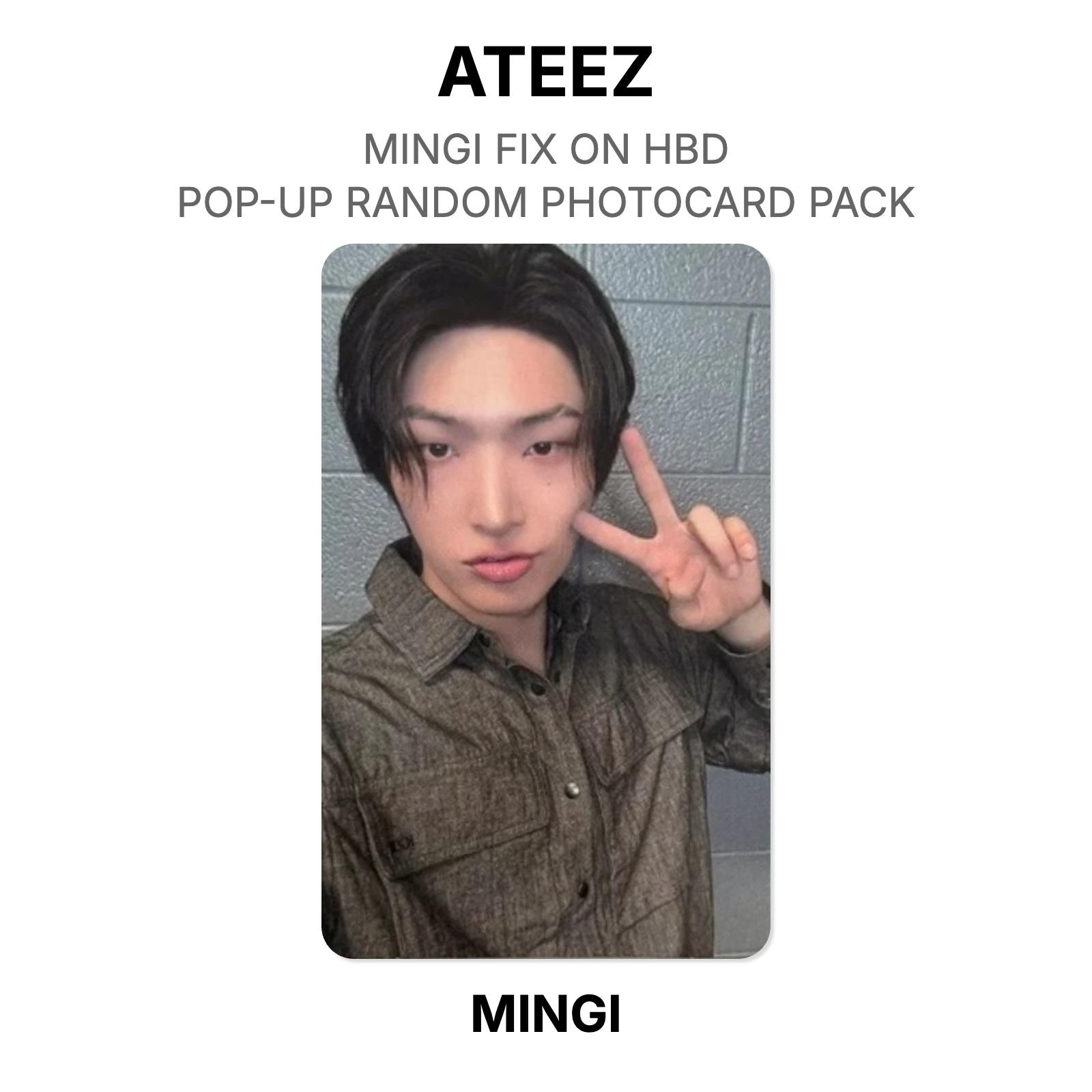 ATEEZ MINGI FIX ON HBD POP-UP RANDOM PHOTOCARD PACK Official Photocard MINGI 04