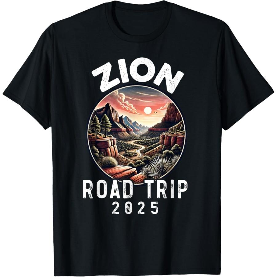 Национальный парк Зайон Юта Автопутешествие 2025 Поход Сувенирная футболка S