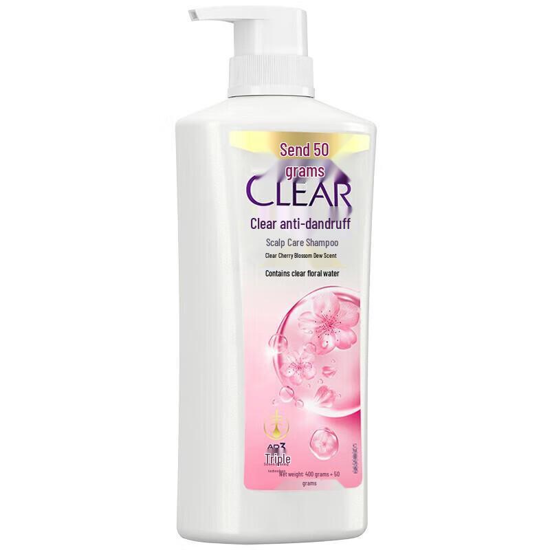 Clear Anti-Dandruff Scalp Care Shampoo with Cherry Blossom Scent