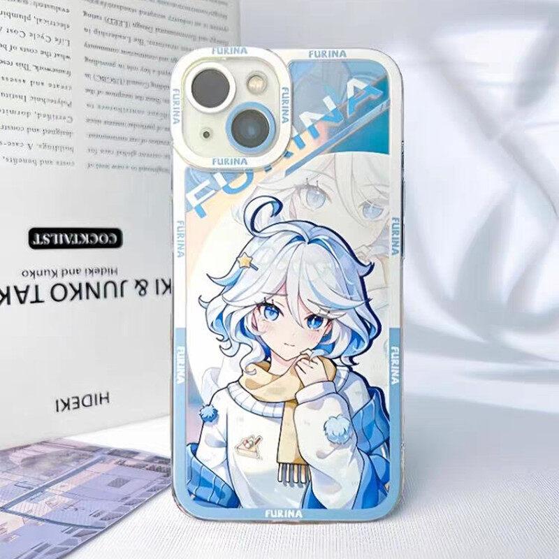 Genshin Impact Handyhülle Für Samsung S25 S24 S20 S21 S22 S23 Plus Ultra S20 S21 S23 FE A16 Wanderer Neuvillette Furina Hülle