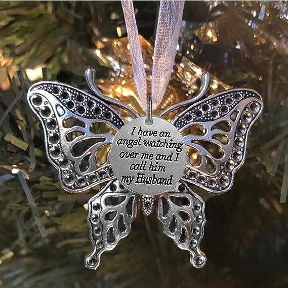 

Piece A Exquisite Of My Heart Is In Heaven Butterfly Wings Jewelry For Occasions Special Husband