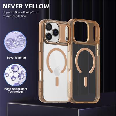 For Magsafe Wireless Charge Shockproof Armor Clear Case For iPhone 17 16 15 14 13 12 11 Pro Max Plus Magnetic Transparent Cover