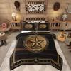 Erosebridal Western Aztec Comforter Set King Size, Boho Farmhouse Bedding Set for Kids Boys Teens Ethnic Southwest Bull Skull Cow Quilt Amer