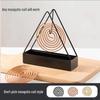 Triangular Mosquito Coil & Incense Holder - Sandalwood Rack with Ash Catcher