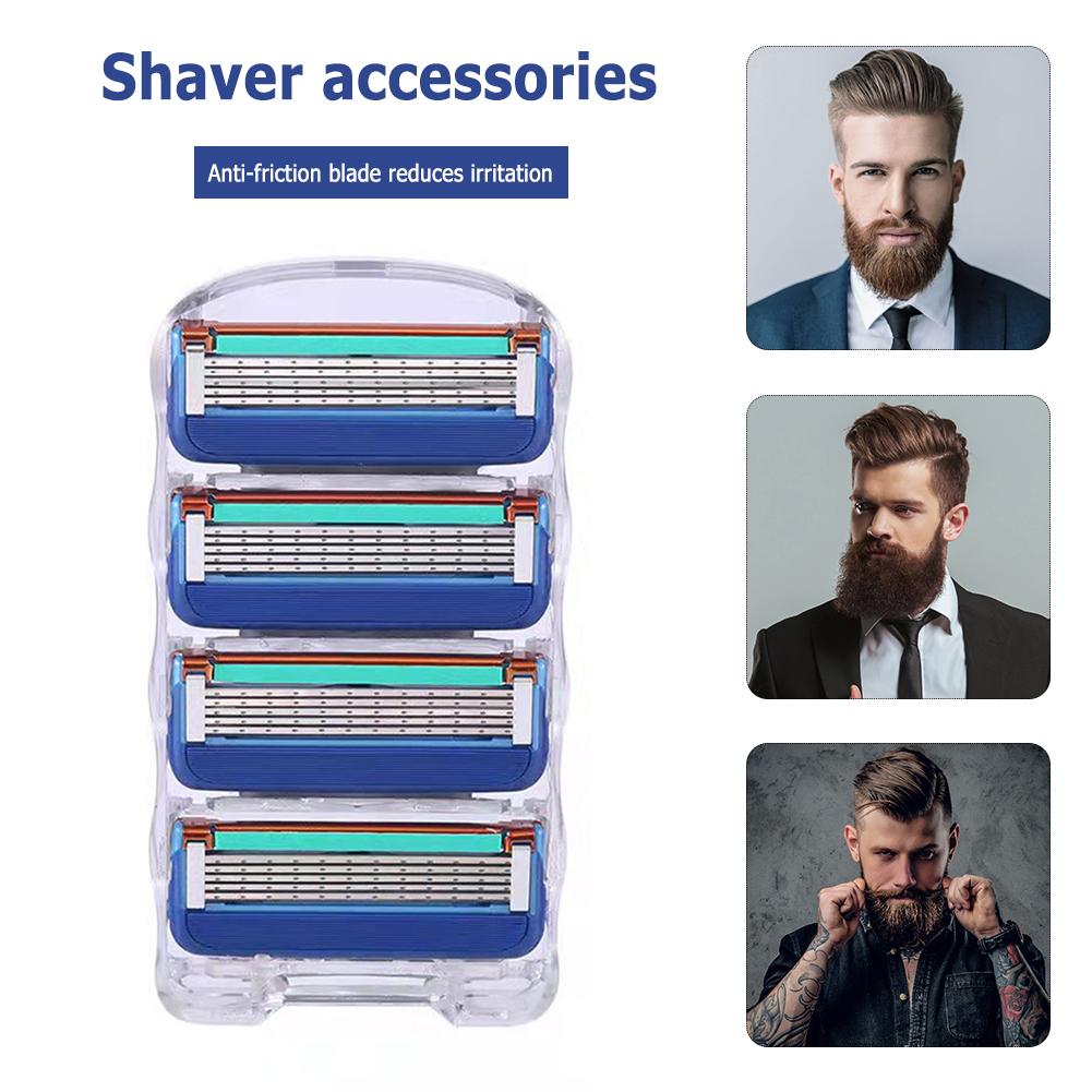 

New 16pcs Beard Clipper Replacement Stainless Steel Shaver Blades Sharp for Proglide for Men Friends Lovers Families 4Pcs