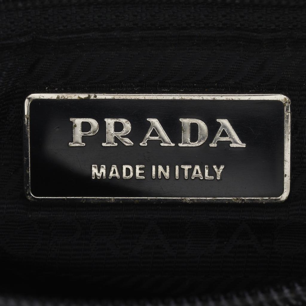 PRADA Handbag black Nylon Women Used
