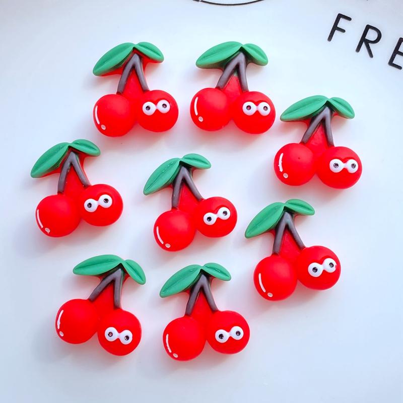 10 Stück Neue Harz Mini Süße Früchte Serie Flache Rückseite Scrapbooking Haarspangen Mitte Verzierungen DIY Zubehör