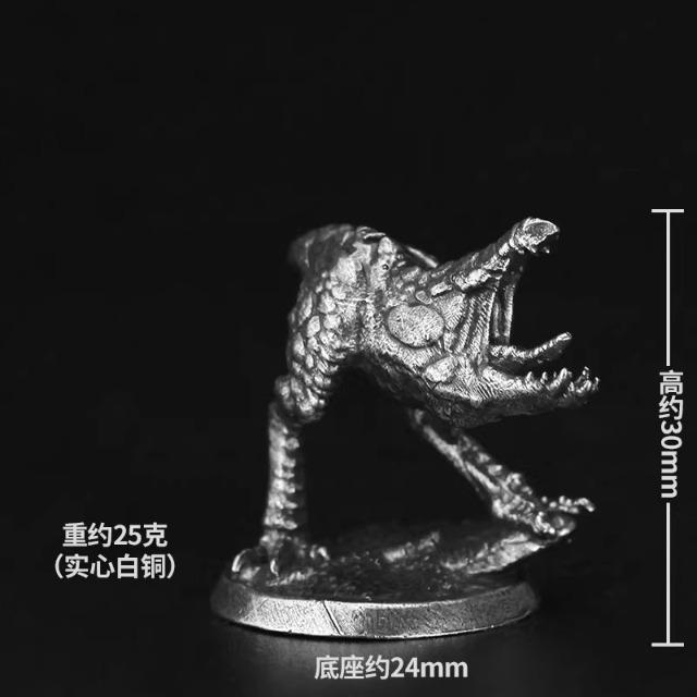 

White Copper Mantis Monster Soldier Model Toy Tabletop Game Chess Piece Miniature Figurine Home Decor Collectible Gift for Adult