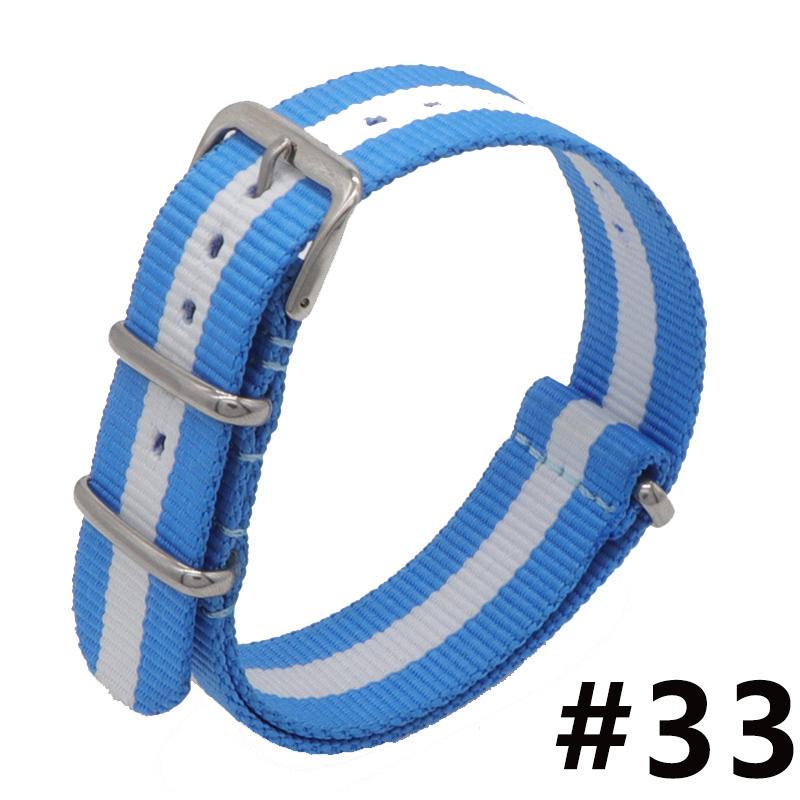 18MM 20MM 22MM Nylon Watch Band Sport Casual Straps Replacement With Stainless Steel Buckle For Men Women's Watch Accessories