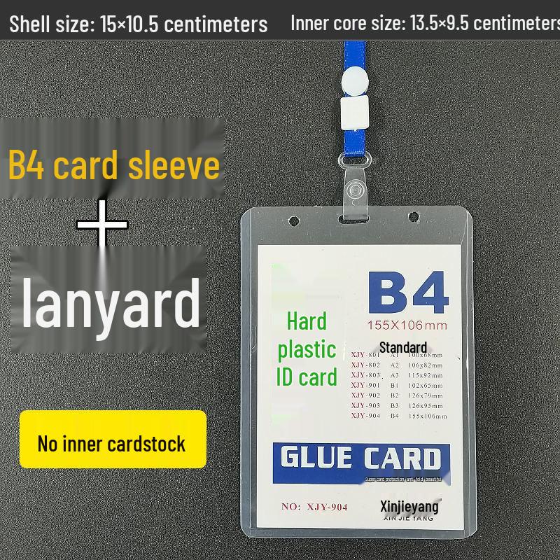 ID Card Holder with Lanyard for Work, Exhibition, and Student Badges