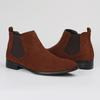 Men's Square Toe Chelsea Ankle Boots - Versatile Fashion Short Boots