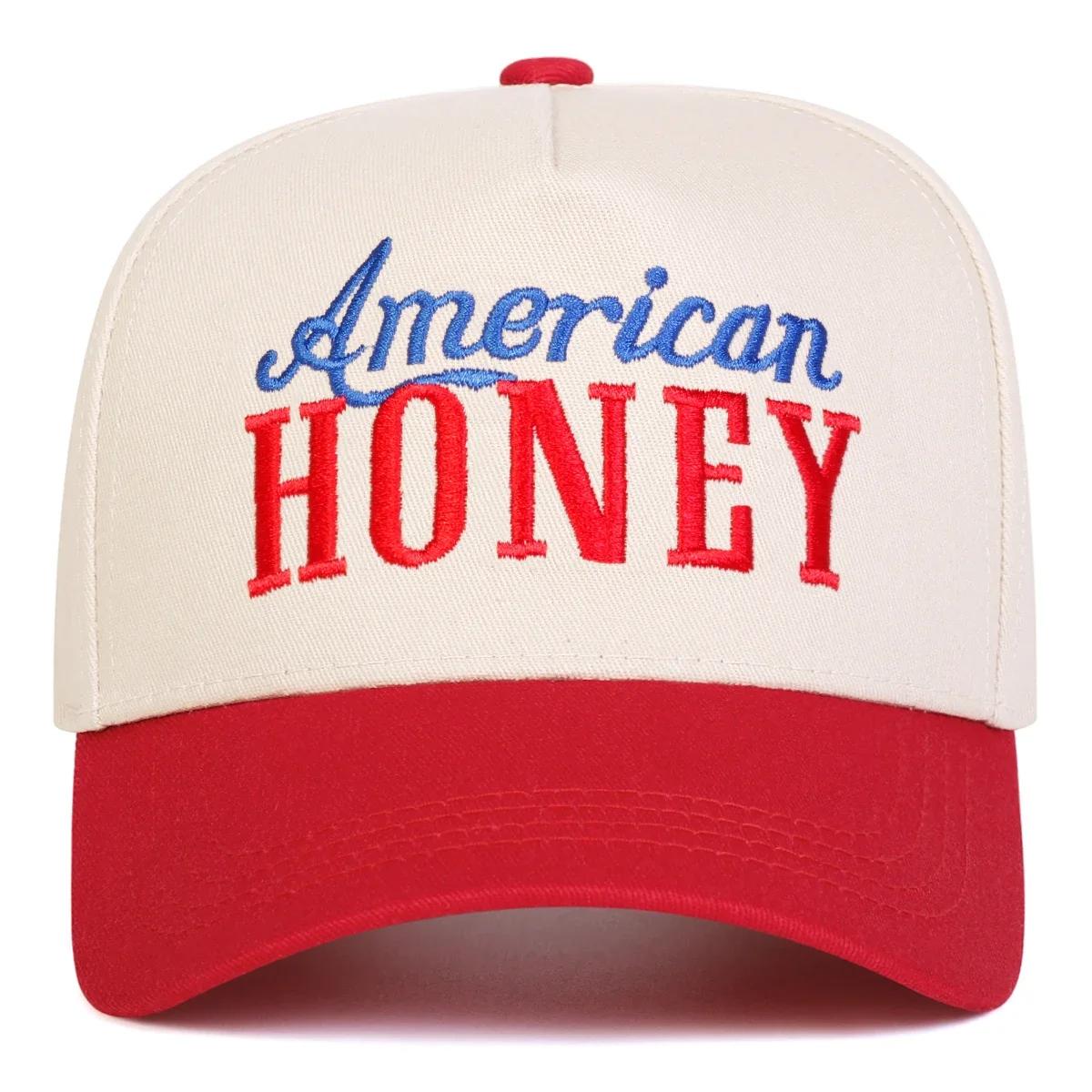 

Unisex American Honey Letter Embroidery Baseball Caps Spring And Autumn Outdoor Adjustable Casual Hats Sunscreen Hat Sports Cap