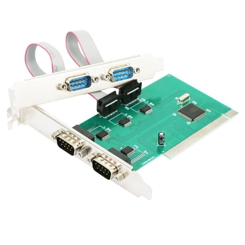PCIe Serial Parallel Card, PCIExpress To RS232 Port & Printer LPT Adapter for Desktop PC Windows10